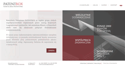 Desktop Screenshot of patentbox.pl